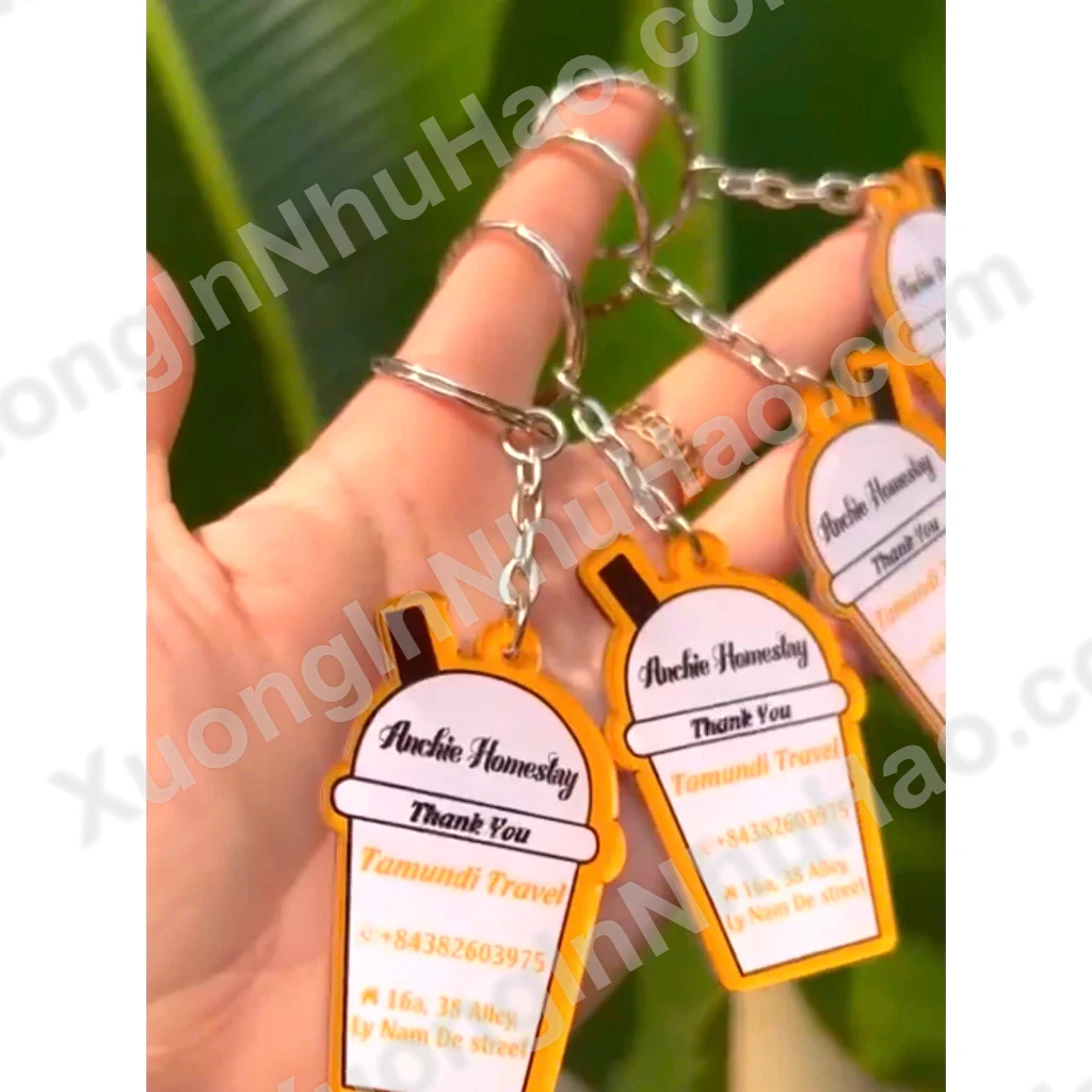 Móc Khóa Logo Hình Trà Sữa - Móc Khóa Thiết Kế Theo Yêu Cầu 3 Móc Khóa Logo Hình Trà Sữa - Móc Khóa Thiết Kế Theo Yêu Cầu 2