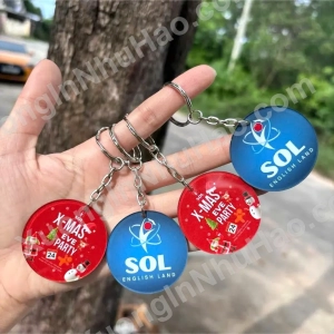 Móc Khóa Logo Mừng Giáng Sinh - Thiết Kế Theo Yêu Cầu, Quà Tặng Noel Ý Nghĩa, Nhận Đơn Từ 1 Móc, Miễn Phí Thiết Kế