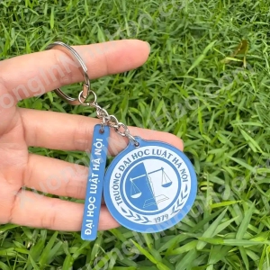 Móc Khóa Logo Trường Đại Học Luật- Đại Học Huế, Luật Hà Nội, Luật Hcm - Móc Khóa Đôi Kèm Tag Mini