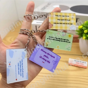 Móc Khóa Lời Nhắn Gửi, Thông Điệp Yêu Thương Đến Người Yêu, Bạn Bè, Đồng Nghiệp 1