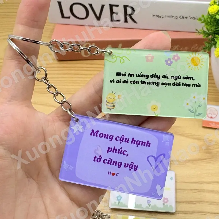 Móc Khóa Lời Nhắn Gửi, Thông Điệp Yêu Thương Đến Người Yêu, Bạn Bè, Đồng Nghiệp 4 Móc Khóa Lời Nhắn Gửi, Thông Điệp Yêu Thương Đến Người Yêu, Bạn Bè, Đồng Nghiệp 3
