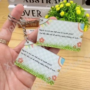 Móc Khóa Lời Nhắn Gửi, Thông Điệp Yêu Thương Đến Người Yêu, Bạn Bè, Đồng Nghiệp
