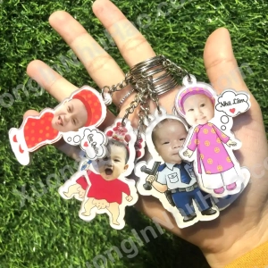 Móc Khóa Mica Cắt Theo Hình Cá Nhân - Móc Khóa In Hình Và In Tên Theo Yêu Cầu - Nhận Đơn Từ 1 Móc, Thiết Kế Miễn Phí 1