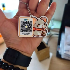 Móc Khóa Mica In Qr Code 12 Con Giáp (2 Mặt In Theo Yêu Cầu), Nhận Đơn Từ 1 Móc, Miễn Phí Thiết Kế