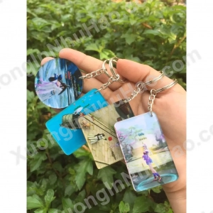 Móc Khóa Mica In Thông Tin Theo Yêu Cầu - In Hình Cá Nhân 1