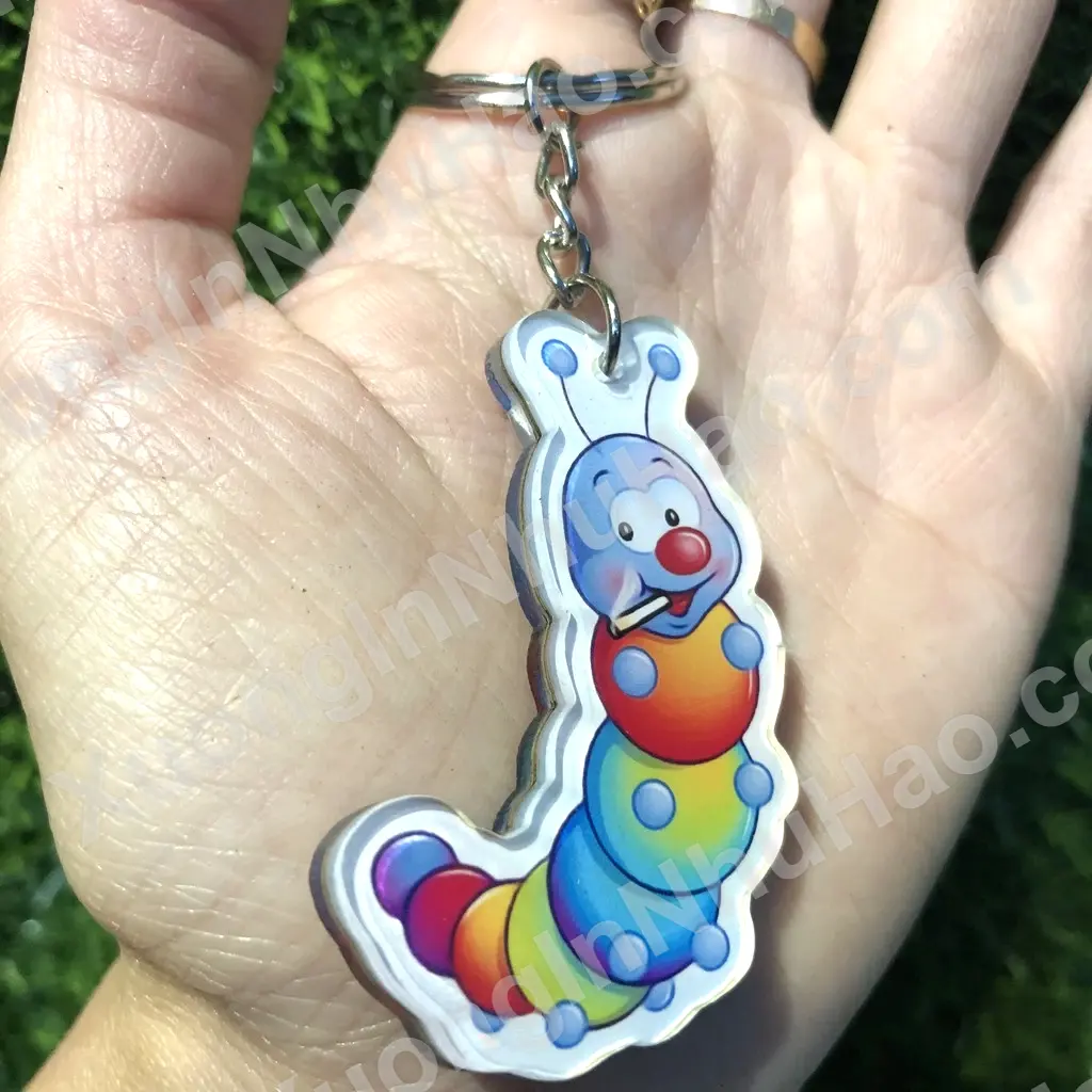 Móc Khóa Mica- Móc Khóa Cắt Hình Chú Sâu Cute - Thiết Kế Theo Yêu Cầu 4 Móc Khóa Mica- Móc Khóa Cắt Hình Chú Sâu Cute - Thiết Kế Theo Yêu Cầu 3