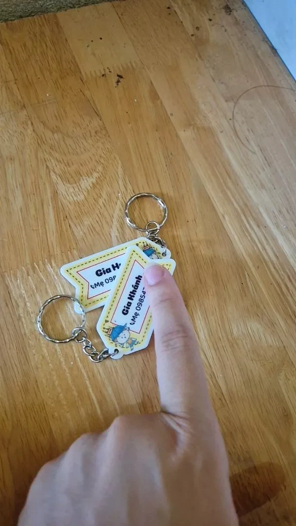 Móc Khóa Nametag Mica In Theo Yêu Cầu, Nhận Đơn Từ 1 Móc, Miễn Phí Thiết Kế 4 Móc Khóa Nametag Mica In Theo Yêu Cầu, Nhận Đơn Từ 1 Móc, Miễn Phí Thiết Kế 3