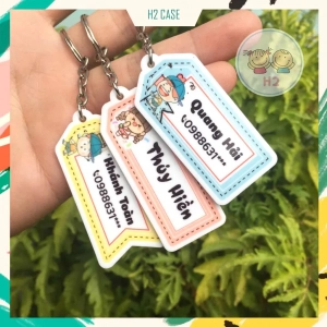 Móc Khóa Nametag Mica In Theo Yêu Cầu, Nhận Đơn Từ 1 Móc, Miễn Phí Thiết Kế