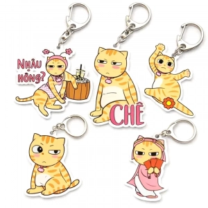Móc Khóa Nhà Vitamin Mèo Mỹ Diệu Chấu Đọ Mỹ Lem Cute Nhận Đơn Từ 1 Móc - Miễn Phí Thiết Kế