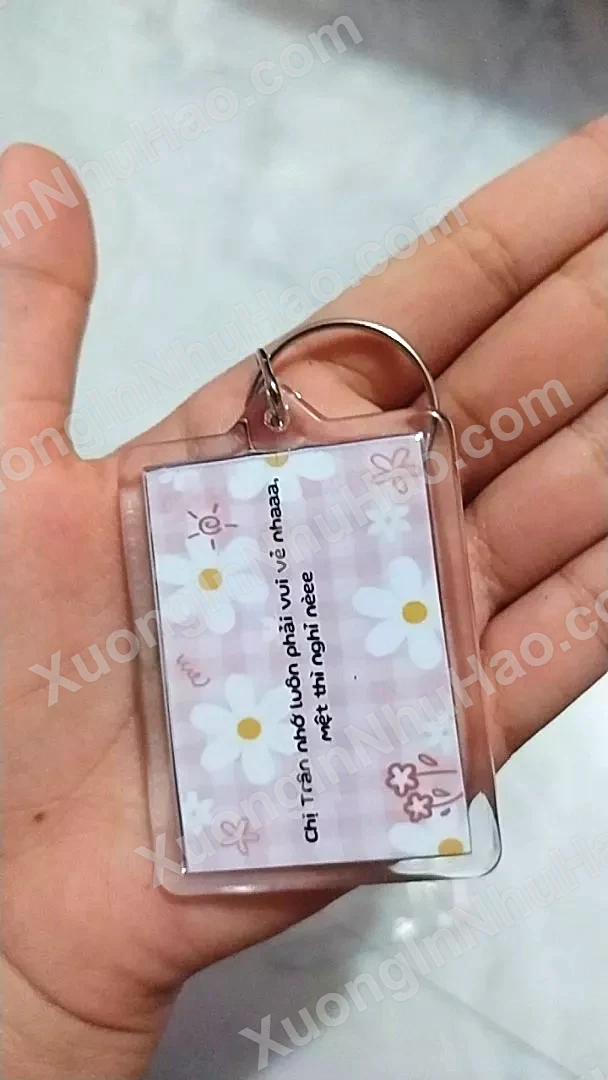 Móc Khoá Thông Điệp In 2 Mặt Theo Yêu Cầu, Móc Khoá In Ảnh Kèm Lời Nhắn 2 Móc Khoá Thông Điệp In 2 Mặt Theo Yêu Cầu, Móc Khoá In Ảnh Kèm Lời Nhắn 1