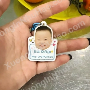 MÓC KHOÁ TREO BALO CHO BÉ Dễ Thương Cho Bé Tên Tag Móc Khóa , Nhận Đơn Từ 1 Móc, Miễn Phí Thiết Kế 1