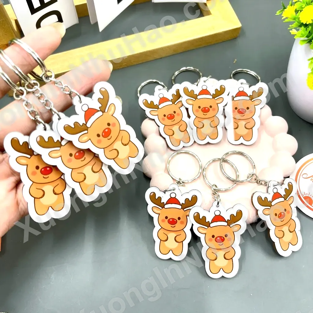 Móc Khóa Tuần Lộc, Móc Khóa Noel, Quà Tặng Noel Xinh Xắn, Nhận Đơn Từ 1 Móc, Miễn Phí Thiết Kế 2 Móc Khóa Tuần Lộc, Móc Khóa Noel, Quà Tặng Noel Xinh Xắn, Nhận Đơn Từ 1 Móc, Miễn Phí Thiết Kế 1