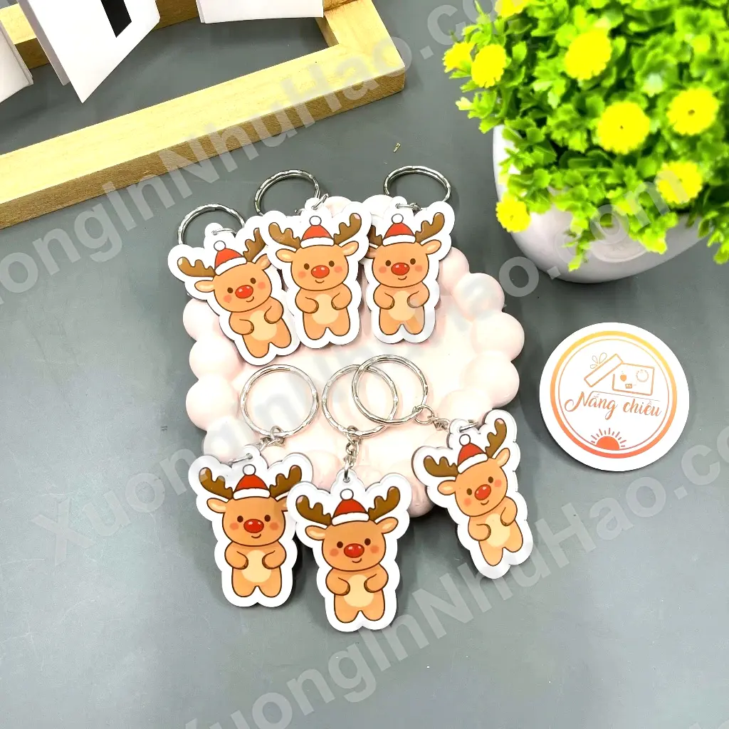 Móc Khóa Tuần Lộc, Móc Khóa Noel, Quà Tặng Noel Xinh Xắn, Nhận Đơn Từ 1 Móc, Miễn Phí Thiết Kế 3 Móc Khóa Tuần Lộc, Móc Khóa Noel, Quà Tặng Noel Xinh Xắn, Nhận Đơn Từ 1 Móc, Miễn Phí Thiết Kế 2