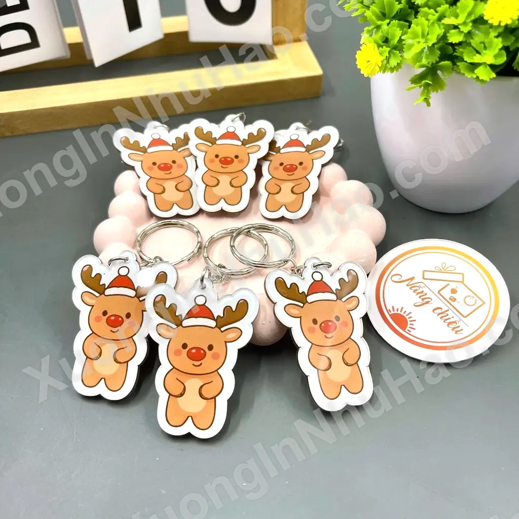 Móc Khóa Tuần Lộc, Móc Khóa Noel, Quà Tặng Noel Xinh Xắn, Nhận Đơn Từ 1 Móc, Miễn Phí Thiết Kế 4 Móc Khóa Tuần Lộc, Móc Khóa Noel, Quà Tặng Noel Xinh Xắn, Nhận Đơn Từ 1 Móc, Miễn Phí Thiết Kế 3