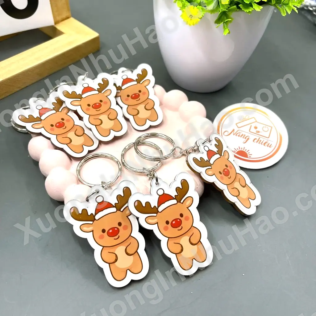 Móc Khóa Tuần Lộc, Móc Khóa Noel, Quà Tặng Noel Xinh Xắn, Nhận Đơn Từ 1 Móc, Miễn Phí Thiết Kế 5 Móc Khóa Tuần Lộc, Móc Khóa Noel, Quà Tặng Noel Xinh Xắn, Nhận Đơn Từ 1 Móc, Miễn Phí Thiết Kế 4