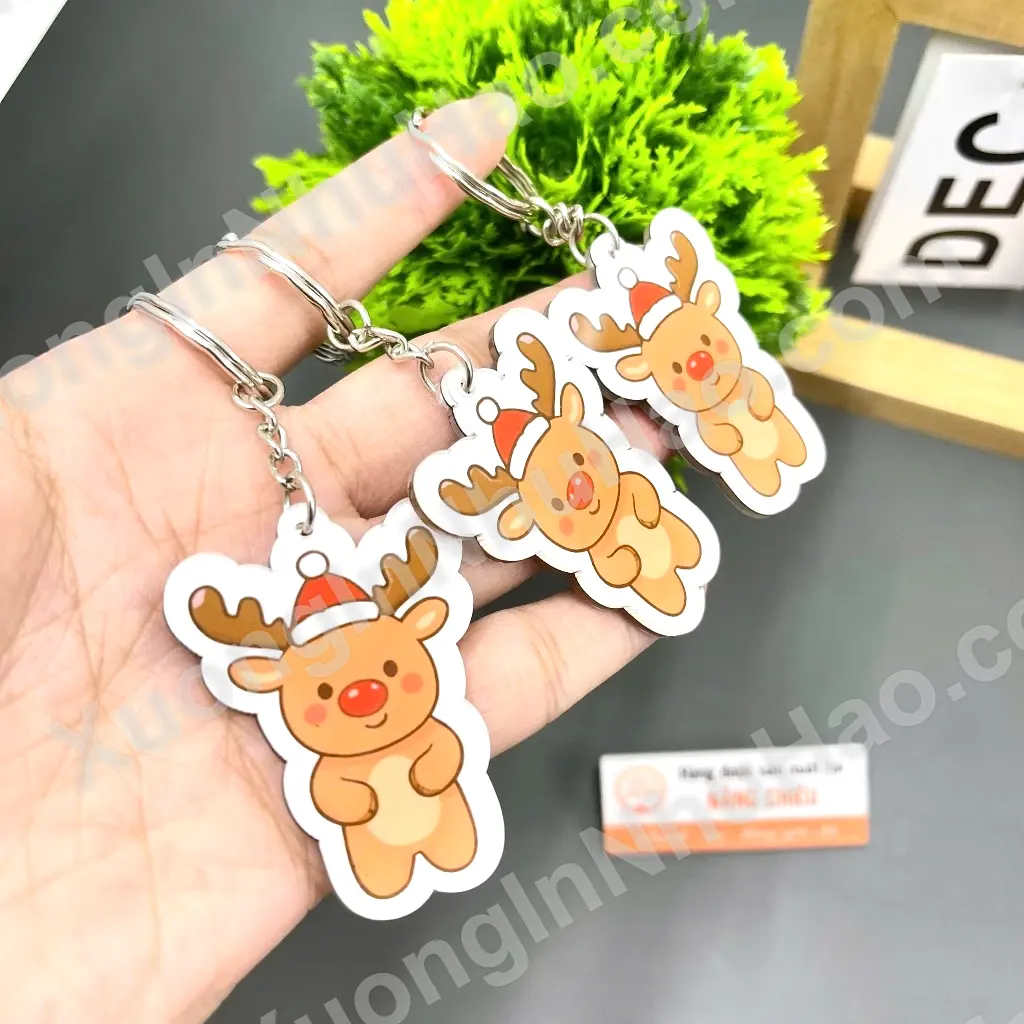 Móc Khóa Tuần Lộc, Móc Khóa Noel, Quà Tặng Noel Xinh Xắn, Nhận Đơn Từ 1 Móc, Miễn Phí Thiết Kế 6 Móc Khóa Tuần Lộc, Móc Khóa Noel, Quà Tặng Noel Xinh Xắn, Nhận Đơn Từ 1 Móc, Miễn Phí Thiết Kế 5