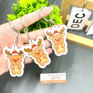 Móc Khóa Tuần Lộc, Móc Khóa Noel, Quà Tặng Noel Xinh Xắn, Nhận Đơn Từ 1 Móc, Miễn Phí Thiết Kế