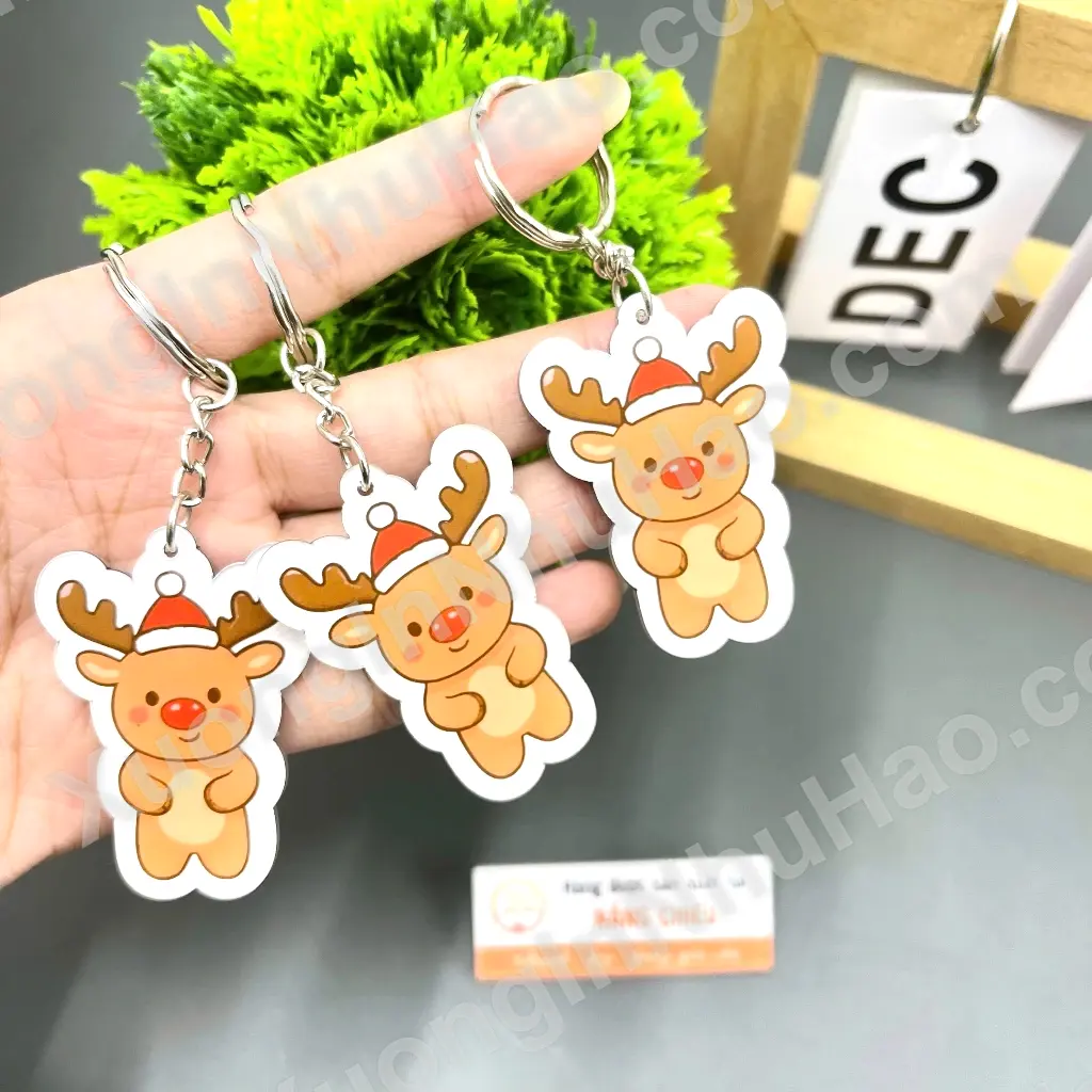Móc Khóa Tuần Lộc, Móc Khóa Noel, Quà Tặng Noel Xinh Xắn, Nhận Đơn Từ 1 Móc, Miễn Phí Thiết Kế 1 Móc Khóa Tuần Lộc, Móc Khóa Noel, Quà Tặng Noel Xinh Xắn, Nhận Đơn Từ 1 Móc, Miễn Phí Thiết Kế