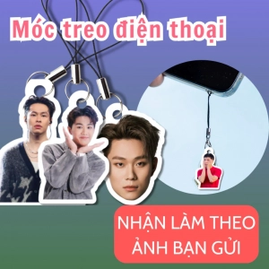Móc Treo Điện Thoại, Dây Đeo Phone Charm In Theo Yêu Cầu, Mẫu Có Sẵn HIEUTHUHAI, Dương Domic, Quang Hùng
