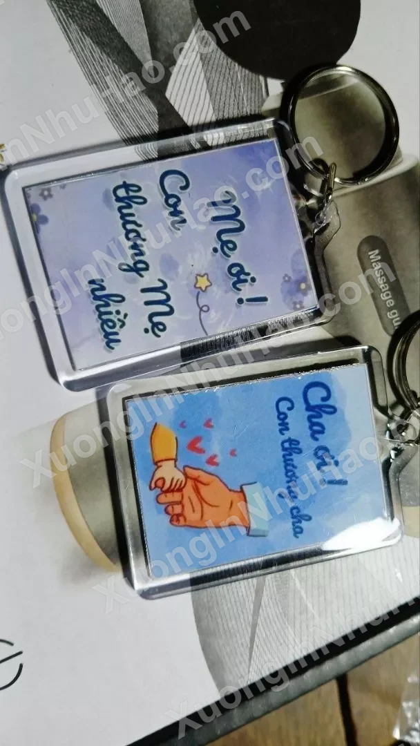 Quà Tặng 20/10, Móc Khoá Thông Điệp Thay Lời Tặng Bố Mẹ, Móc Khoá Gia Đình, Gửi Lời Yêu Thương Cha Mẹ, Tặng Mẹ Dị 1