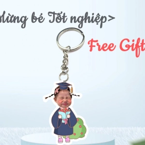 Quà Tặng Móc Khóa Tốt Nghiệp Cho Bé - Nhận Đơn Từ 1 Móc - Miễn Phí Thiết Kế 1