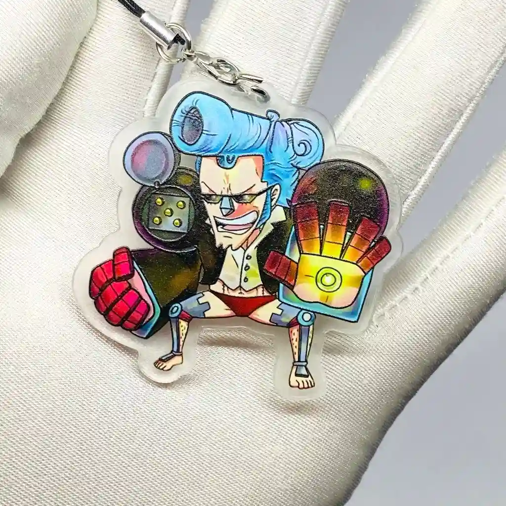 5CM Dây Đeo Điện Thoại One Piece Luffy Mica, Tranh Kính Acrylic Anime Manga 2