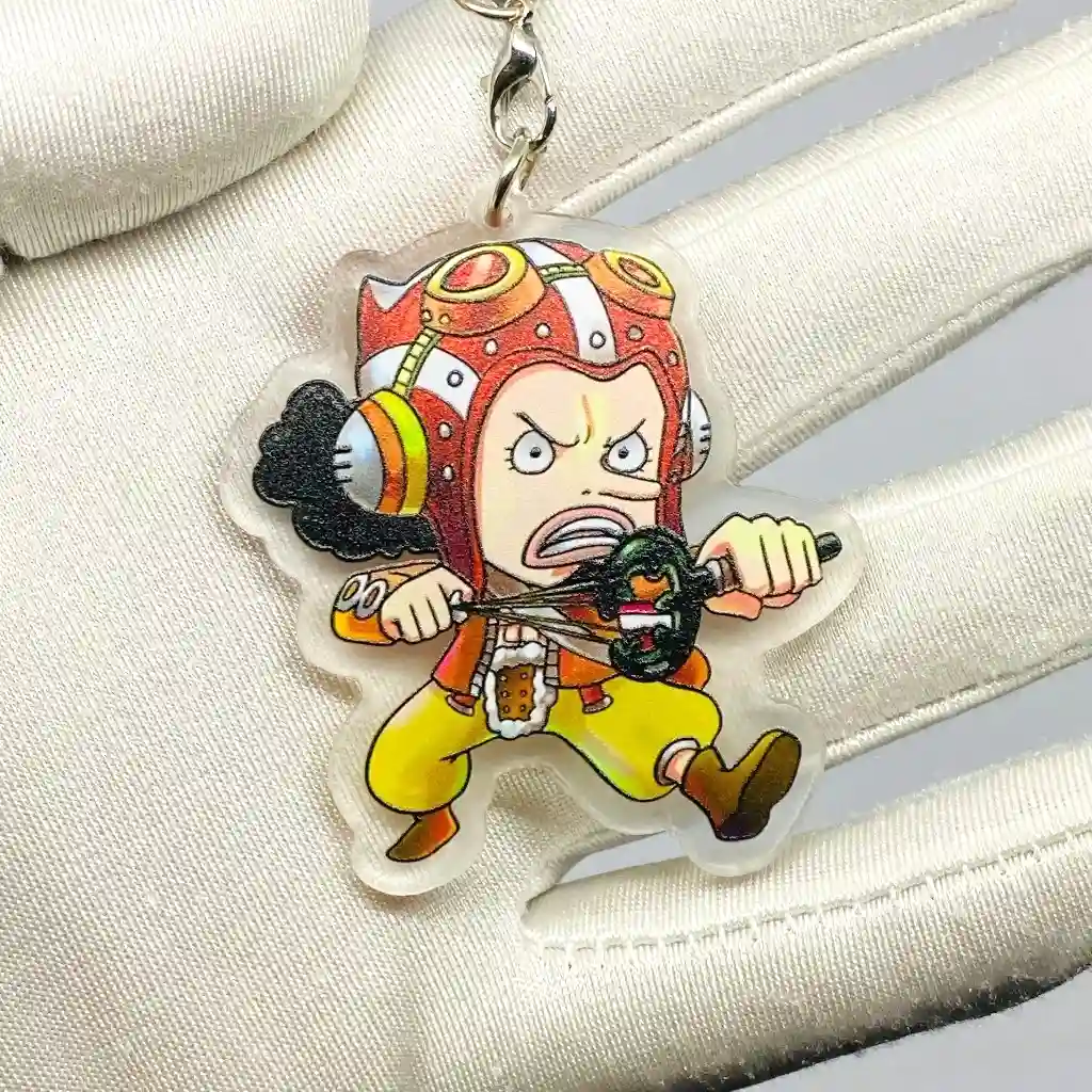 5CM Dây Đeo Điện Thoại One Piece Luffy Mica, Tranh Kính Acrylic Anime Manga 6