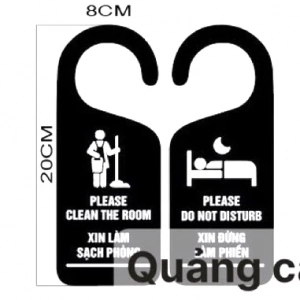 Ảng Treo - Thẻ Dọn Phòng Khách Sạn, Thẻ Không Làm Phiền Treo Cửa Phòng Khách Sạn, Resort, Hotel , Motel 1