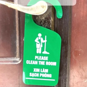 Ảng Treo - Thẻ Dọn Phòng Khách Sạn, Thẻ Không Làm Phiền Treo Cửa Phòng Khách Sạn, Resort, Hotel , Motel