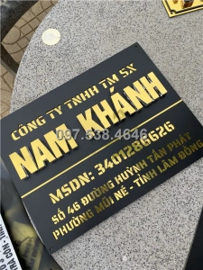 Bảng, biển công ty, biển hộ kinh doanh , số nổi, in UV  Đẹp Hiện Đại tại Kích Thước 40×30, Số Nổi 8mm, Chữ Nổi 2mm, Chất Liệu Mica, Alu , Mực Uv, Làm Theo Yêu Cầu, Miễn Phí Thiết Kế Và Miễn Phí Vận Chuyển Tận Nhà