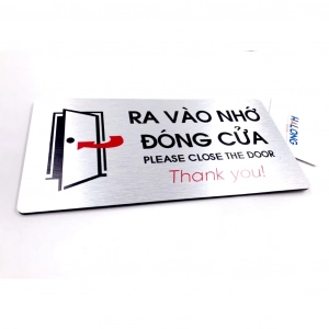 Bảng Decor Cửa Ra Vào Có Sẵn Keo Dán Tường Chất Liệu Nhôm Alu Cao Cấp, Bảng Alu, Trang Trí Cửa Văn Phòng ,tặng Kèm Keo Dán 2 Mặt 1
