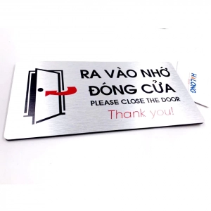 Bảng Decor Cửa Ra Vào Có Sẵn Keo Dán Tường Chất Liệu Nhôm Alu Cao Cấp, Bảng Alu, Trang Trí Cửa Văn Phòng ,tặng Kèm Keo Dán 2 Mặt
