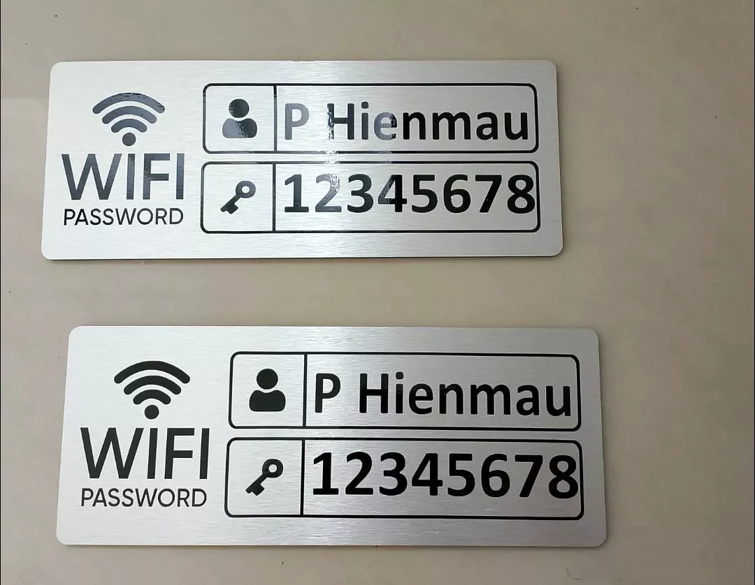 Bảng Decor Ghi Thông Tin Wifi Nhôm Alu In Uv Trang Trí Quán Có Sẵn Keo Dán Tường 12x24cm ,tặng Kèm Keo Dán 2 Mặt 1 Bảng Decor Ghi Thông Tin Wifi Nhôm Alu In Uv Trang Trí Quán Có Sẵn Keo Dán Tường 12x24cm ,tặng Kèm Keo Dán 2 Mặt