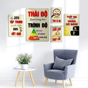 Bảng Gỗ Slogan Khẩu Hiệu Động Lực Trang Trí Gia Đình, Văn Phòng, Cửa Hàng 3D Sang Trọng, Độc Đáo 1