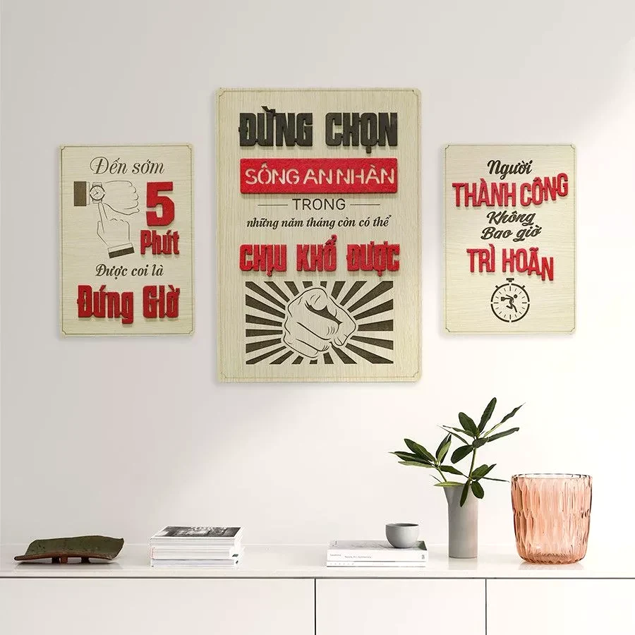 Bảng Gỗ Slogan Khẩu Hiệu Động Lực Trang Trí Gia Đình, Văn Phòng, Cửa Hàng 3D Sang Trọng, Độc Đáo 3 Bảng Gỗ Slogan Khẩu Hiệu Động Lực Trang Trí Gia Đình, Văn Phòng, Cửa Hàng 3D Sang Trọng, Độc Đáo 2