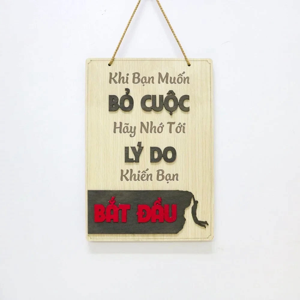Bảng Gỗ Slogan Khẩu Hiệu Động Lực Trang Trí Gia Đình, Văn Phòng, Cửa Hàng 3D Sang Trọng, Độc Đáo 1 Bảng Gỗ Slogan Khẩu Hiệu Động Lực Trang Trí Gia Đình, Văn Phòng, Cửa Hàng 3D Sang Trọng, Độc Đáo