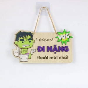 Bảng Gỗ Trang Trí Đẹp Cho Nhà Cửa, Phòng Vệ Sinh, Toilet Siêu Xinh