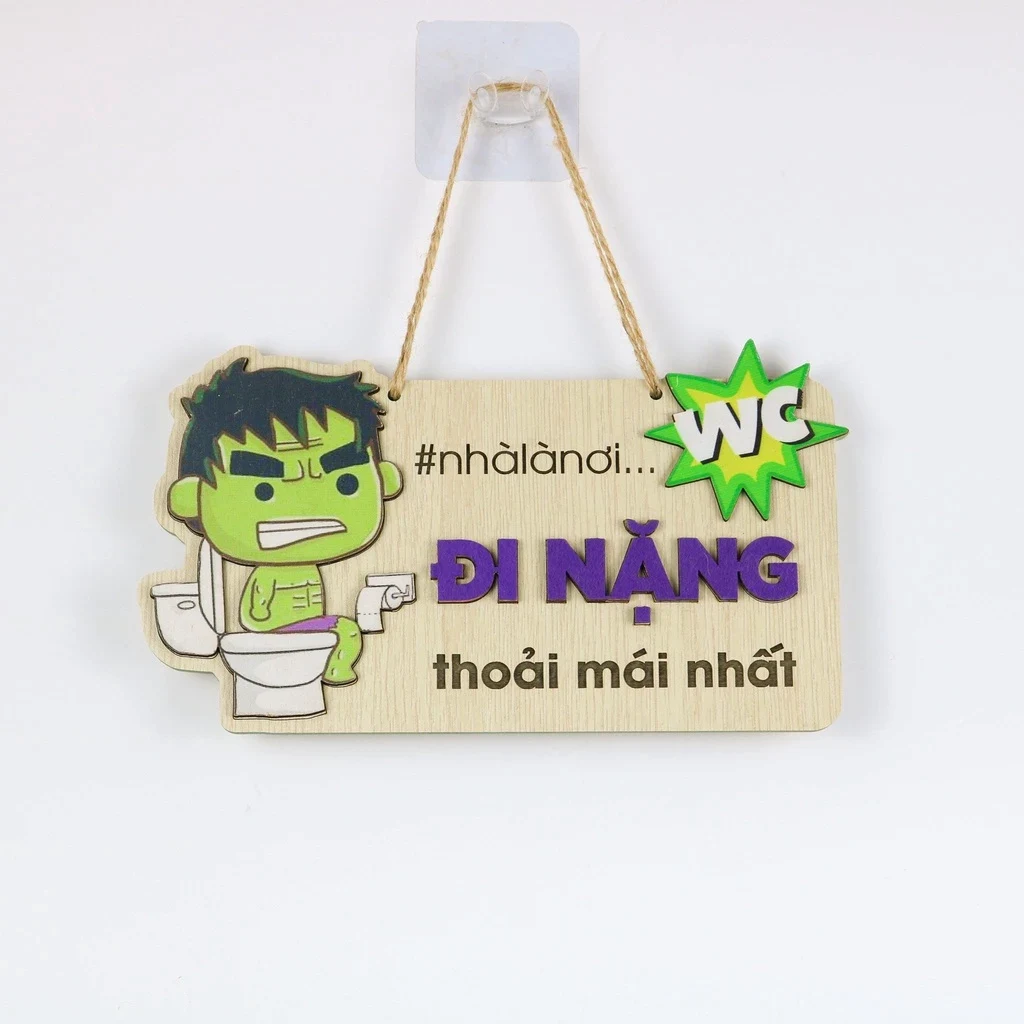 Bảng Gỗ Trang Trí Đẹp Cho Nhà Cửa, Phòng Vệ Sinh, Toilet Siêu Xinh 1 Bảng Gỗ Trang Trí Đẹp Cho Nhà Cửa, Phòng Vệ Sinh, Toilet Siêu Xinh