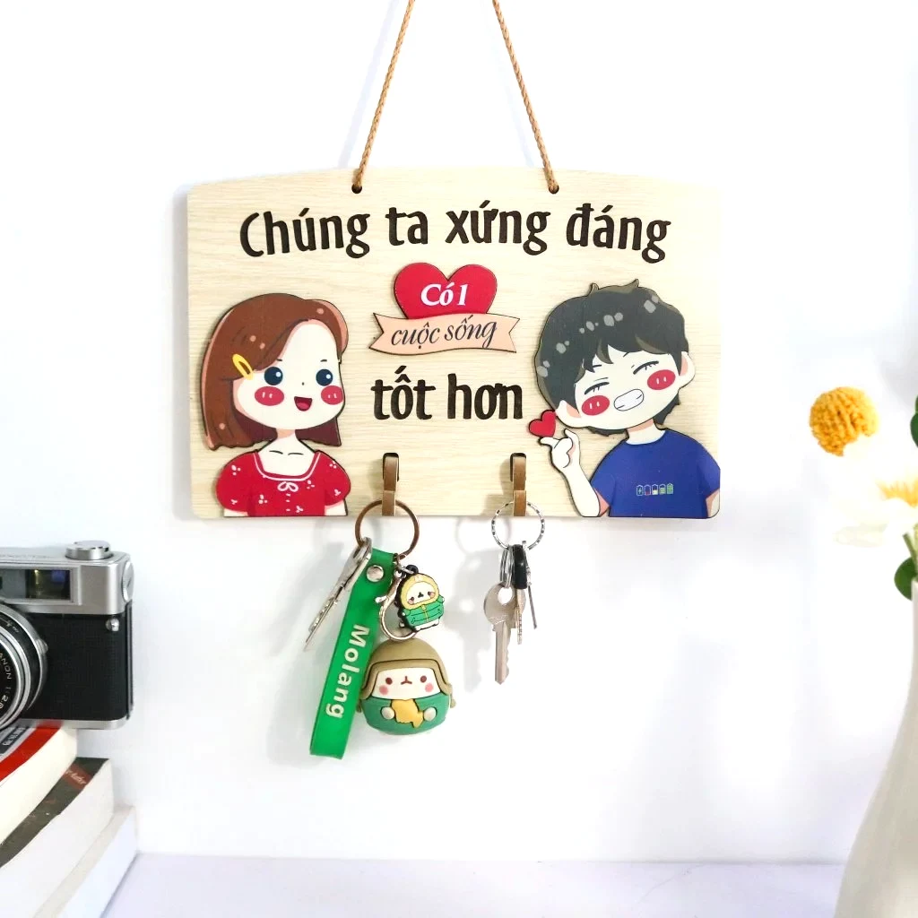 Bảng Gỗ Treo Chìa Khoá Decor Gia Đình Gỗ Trang Trí Phòng Ngủ, Phòng Khách, Phòng Bếp 7 Bảng Gỗ Treo Chìa Khoá Decor Gia Đình Gỗ Trang Trí Phòng Ngủ, Phòng Khách, Phòng Bếp 6