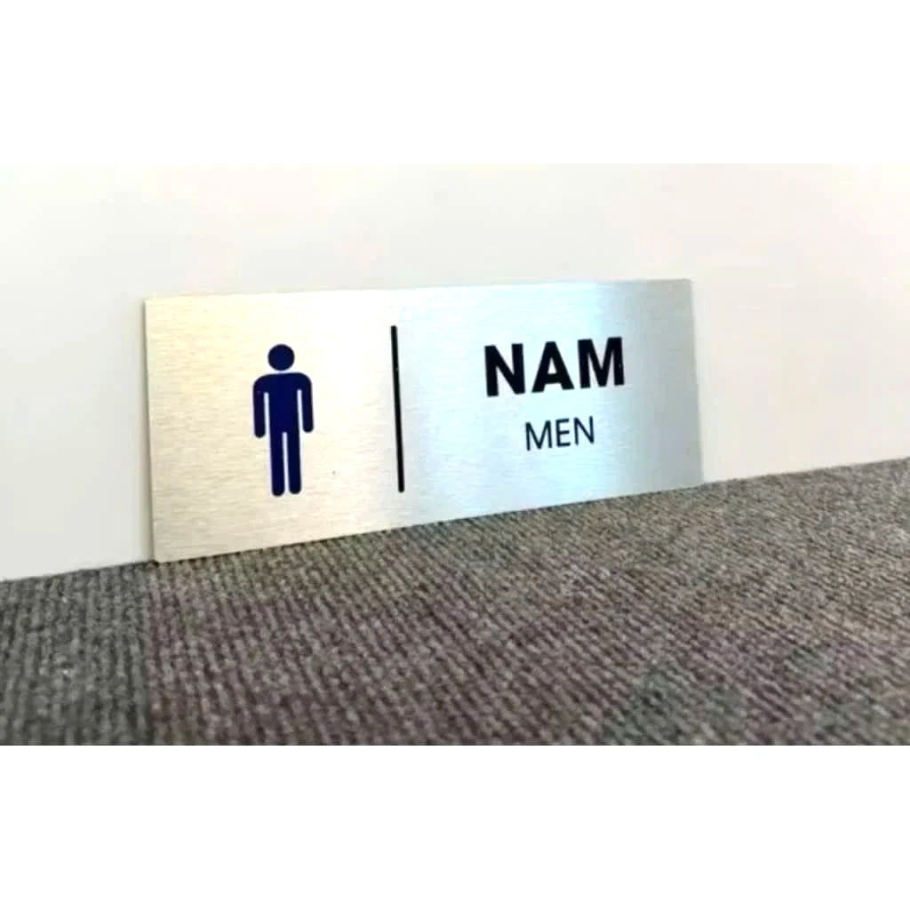 Bảng Men, Women, Bảng Wc, Nhà Vệ Sinh, Bảng Toilet Dán Cửa Phân Biệt Phòng Vệ Sinh Nam Nữ Nền Nhôm Alu Bạc Xước 4 Bảng Men, Women, Bảng Wc, Nhà Vệ Sinh, Bảng Toilet Dán Cửa Phân Biệt Phòng Vệ Sinh Nam Nữ Nền Nhôm Alu Bạc Xước 3