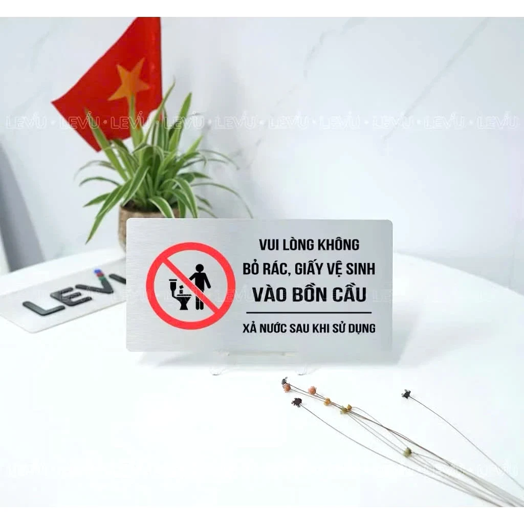 Bảng Men, Women, Bảng Wc, Nhà Vệ Sinh, Bảng Toilet Dán Cửa Phân Biệt Phòng Vệ Sinh Nam Nữ Nền Nhôm Alu Bạc Xước 3