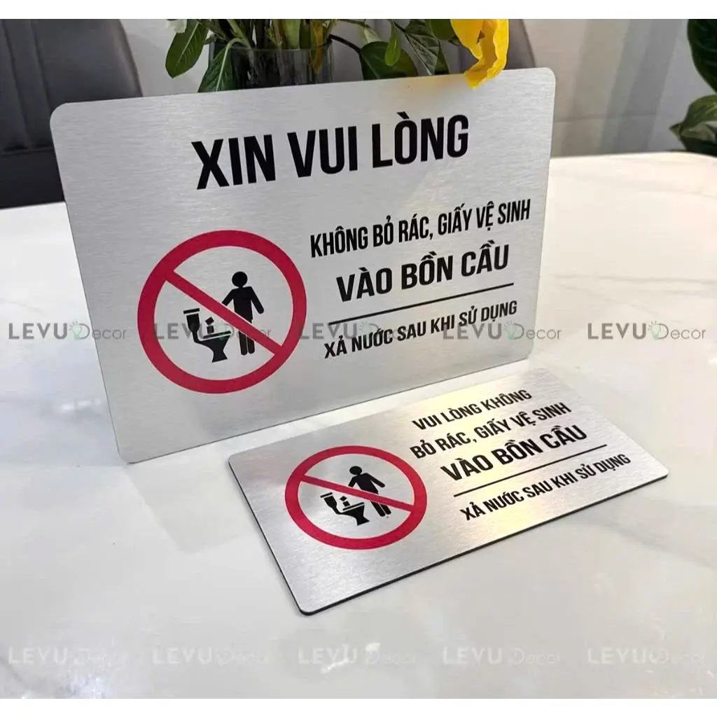 Bảng Men, Women, Bảng Wc, Nhà Vệ Sinh, Bảng Toilet Dán Cửa Phân Biệt Phòng Vệ Sinh Nam Nữ Nền Nhôm Alu Bạc Xước 4