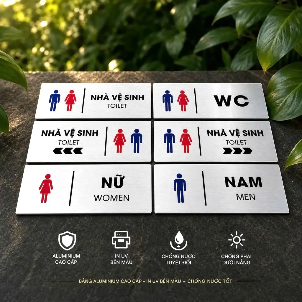 Bảng Men, Women, Bảng Wc, Nhà Vệ Sinh, Bảng Toilet Dán Cửa Phân Biệt Phòng Vệ Sinh Nam Nữ Nền Nhôm Alu Bạc Xước 1 Bảng Men, Women, Bảng Wc, Nhà Vệ Sinh, Bảng Toilet Dán Cửa Phân Biệt Phòng Vệ Sinh Nam Nữ Nền Nhôm Alu Bạc Xước