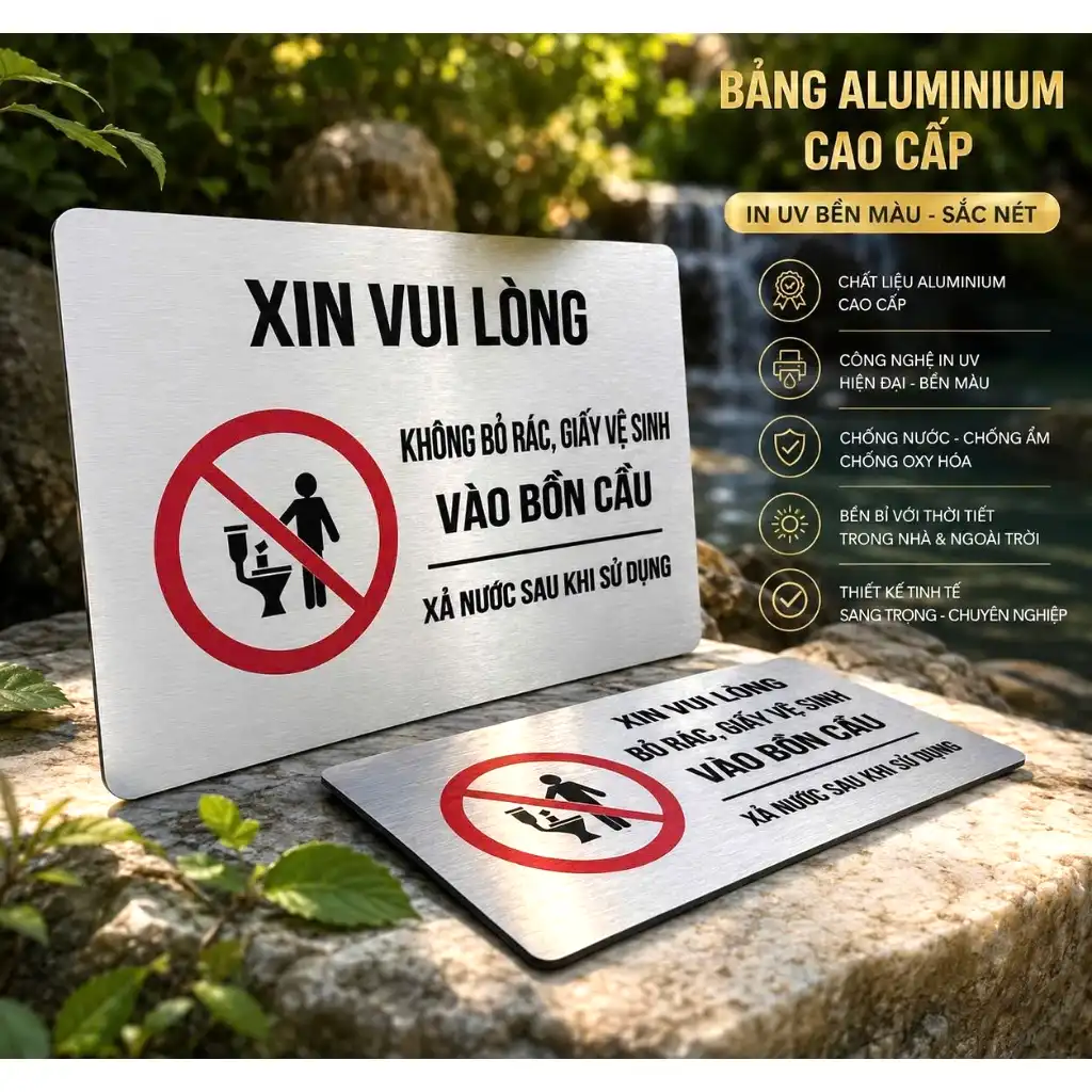 Bảng Men, Women, Bảng Wc, Nhà Vệ Sinh, Bảng Toilet Dán Cửa Phân Biệt Phòng Vệ Sinh Nam Nữ Nền Nhôm Alu Bạc Xước