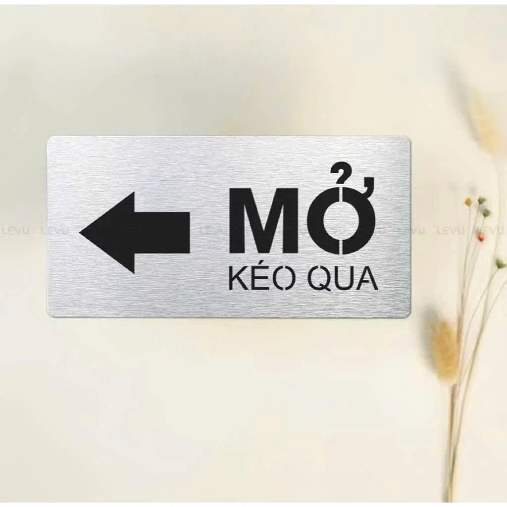 Bảng Pull Push Hướng Dẫn Kéo Đẩy Đóng Mở Cửa Ra Vào Nền Nhôm Alu Bạc, In Uv, Có Thiết Kế Theo Yêu Cầu 7 Bảng Pull Push Hướng Dẫn Kéo Đẩy Đóng Mở Cửa Ra Vào Nền Nhôm Alu Bạc, In Uv, Có Thiết Kế Theo Yêu Cầu 6