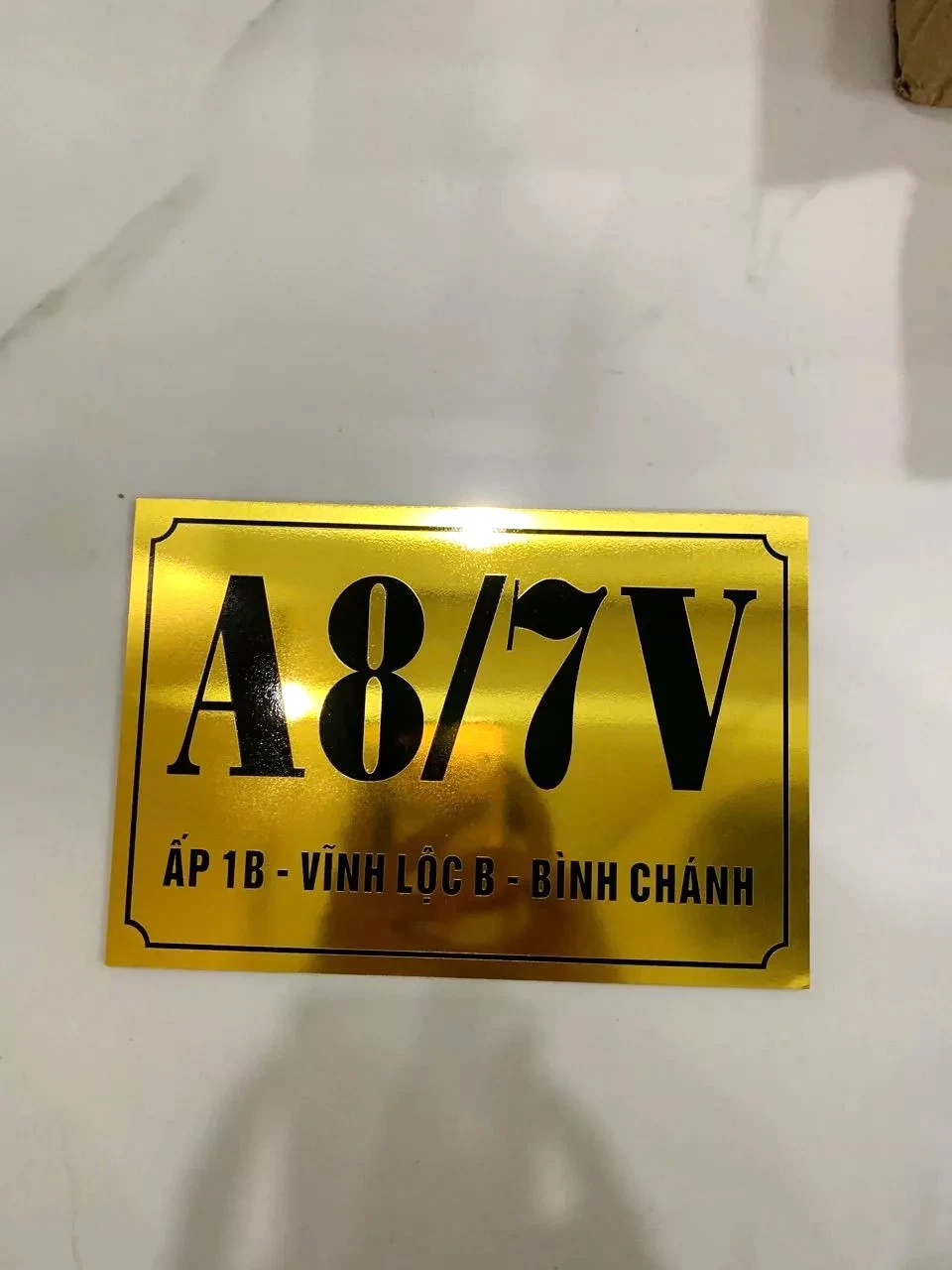 Bảng Số Nhà Mica, Alu Bạc Xước,in UV Bền Đẹp, Nội Dung Làm Theo Yêu Cầu, Kích Thước 30x20, 20x10 7
