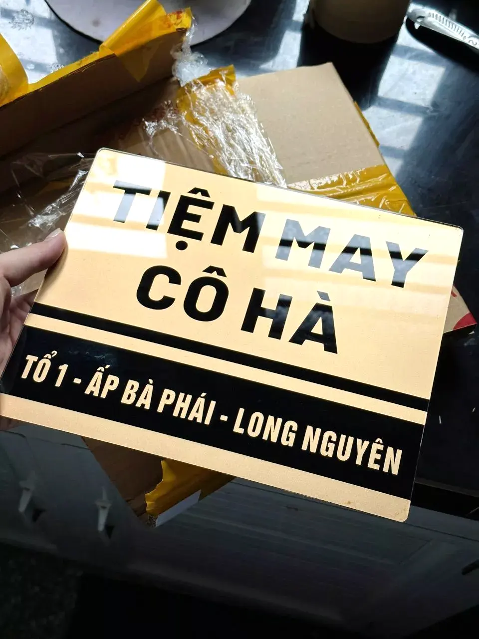 Bảng Số Nhà Mica, Alu Bạc Xước,in UV Bền Đẹp, Nội Dung Làm Theo Yêu Cầu, Kích Thước 30x20, 20x10 9