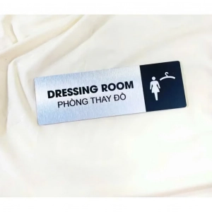 Bảng Tên Phòng Chức Danh Dán Cửa Chất Liệu Nhôm Bạc Alu Cao Cấp , Biển Phòng Ban, Biển Chức Danh 1
