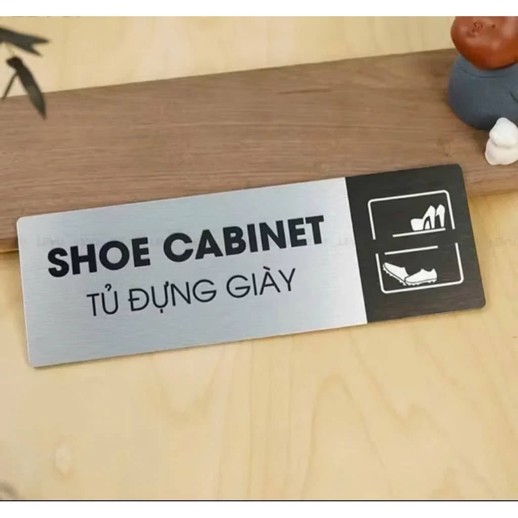 Bảng Tên Phòng Chức Danh Dán Cửa Chất Liệu Nhôm Bạc Alu Cao Cấp , Biển Phòng Ban, Biển Chức Danh 3
