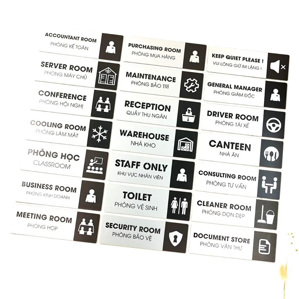 Bảng Tên Phòng Chức Danh Dán Cửa Chất Liệu Nhôm Bạc Alu Cao Cấp , Biển Phòng Ban, Biển Chức Danh 8 Bảng Tên Phòng Chức Danh Dán Cửa Chất Liệu Nhôm Bạc Alu Cao Cấp , Biển Phòng Ban, Biển Chức Danh 7